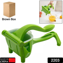 Manual Plastic Fruit Juicer, Hand Press Lemon Squeezer Hand Juicer Citrus Press Juicer Fruit Extractor Tool for Orange, Limes, Lemon ( Brown Box ) - dailyneed.life