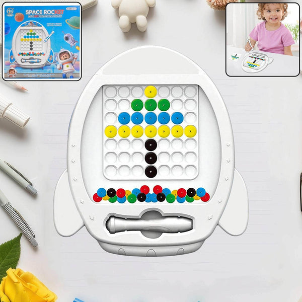 Space Rocket Magnetic Painting Board for Kids - dailyneed.life