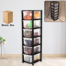 6-Layer Modular Plastic Drawer Storage Cabinet - dailyneed.life