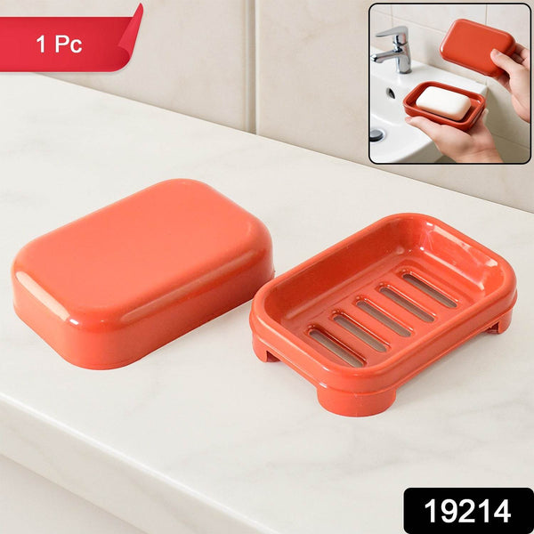Premium Quality Rectangular Brick Red Plastic Soap Case (1 Pc) - dailyneed.life