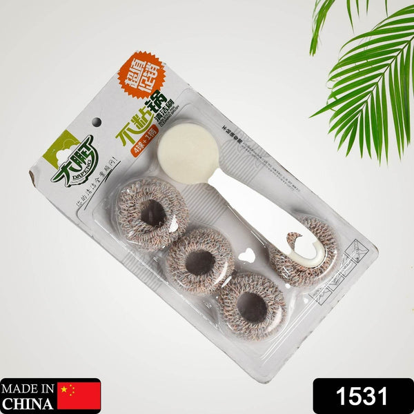 Handle Pot Dishwashing Kitchen Household Long-Handled Washing Pot Dishwashing Decontamination Cleaning Brush With Extra Brush Head - dailyneed.life