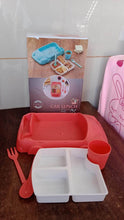 Kid's Car Shaped Plates Cup / Lunch Box Dinnerware Set (4 Pcs Set / 1000 ML Lunch Box) - dailyneed.life