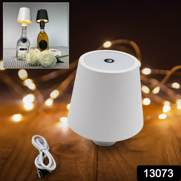 USB Rechargeable LED Bottle Lamp – 3 Color Dimmable Wireless Table Light for Home & Bar (1 Pc) - dailyneed.life