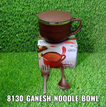 Noodles & Soup Bowl with Spoon and fork Handle Spoon Holder, Stainless Steel Bowl and Spoon Set, Stainless Steel Storage - dailyneed.life