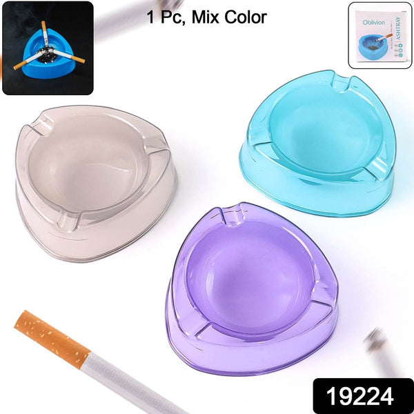 Oblivion Transparent Plastic Ashtray (Mix Color & 1 Pc) - dailyneed.life