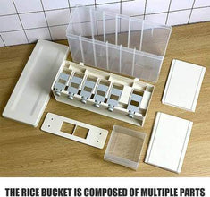 Wall-Mounted Cereals Dispenser Press Grain Storage Tank - dailyneed.life