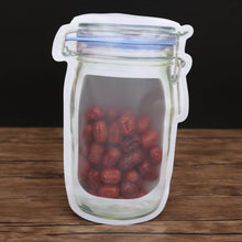 Reusable Airtight Seal Plastic Food Storage Mason Jar Zipper (1000ml) - dailyneed.life
