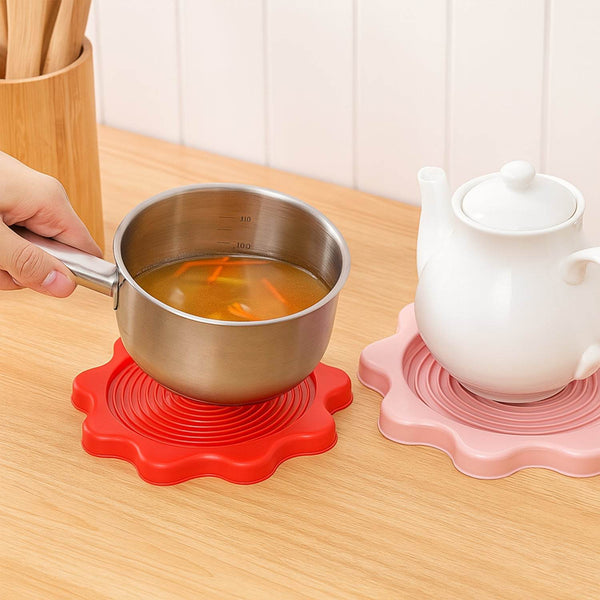 Multifunction Place mats Waterproof Anti-Slip at Insulation Table Mats Thermos Bottle Cup Mat Cup Coaster Kitchen Accessories, Home Thermos Kettle Pad, Heat Proof Pad Heat Insulation Pad (23×23 CM) - dailyneed.life