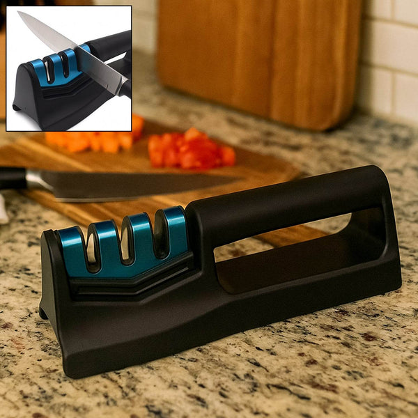 Kitchen Knife Sharpener – Handheld for Chefs & Serrated Knives (1 Pc, Chopper Not Included) - dailyneed.life