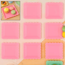 Square Plastic Dinner Plate Snacks / Breakfast, Restaurant Serving Trays Home School Coffee Hotel Kitchen Office (8 Pcs Set) - dailyneed.life