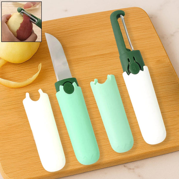 2-in-1 Multifunctional Knife & Sawtooth Peeler for Fruits and Vegetables - dailyneed.life