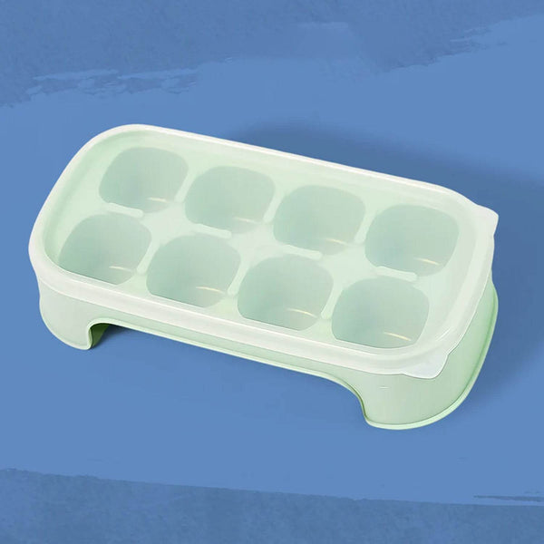 Ice Mold, 8 Grid Food Grade Portable Plastic Ice Tray (1 Pc / 15×8 Cm) - dailyneed.life