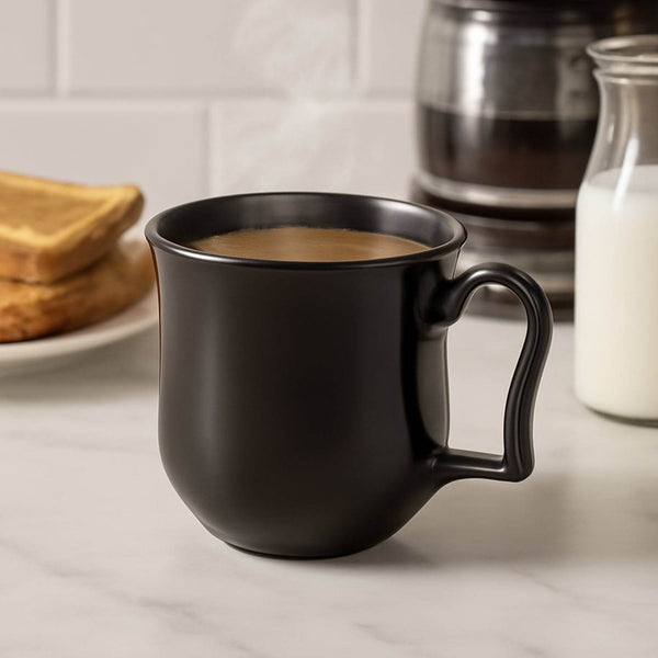 Premium Plastic Coffee / Tea Cups / Mug with Handle (1 Pc / With Color Box / Black) - dailyneed.life