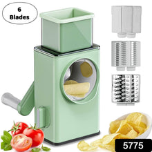 Stainless Steel Vegetable Chopper with 6 Blades - Kitchen Mandoline Slicer - dailyneed.life