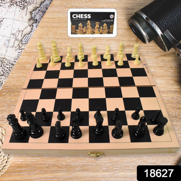 Folding Wooden Chess Board Set (30 × 30 Cm / 1 Set) - dailyneed.life