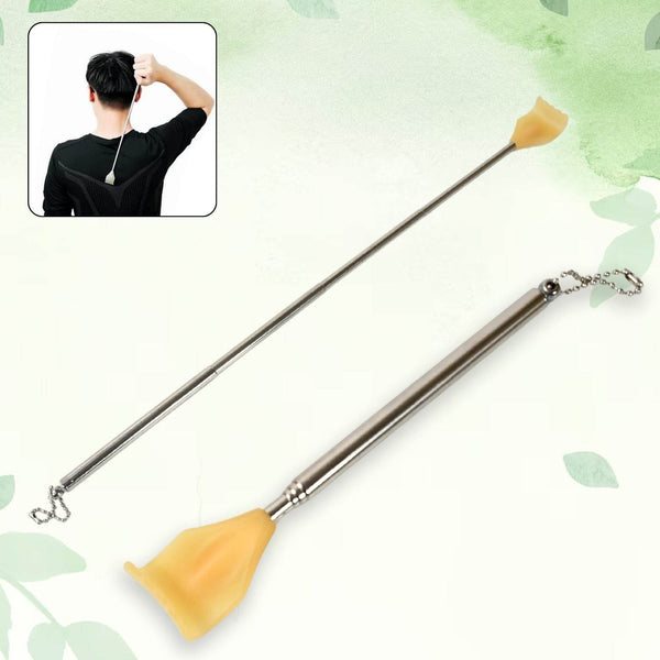 Back Scratcher Retractable Metal Tube Telescoping Massage Tool Portable Telescopic Back Scratchers for Women Men Adjustable 43cm, khujli (1pc) - dailyneed.life
