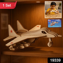 3D Wooden Fighter Jet Puzzle DIY Assembly Kit - dailyneed.life