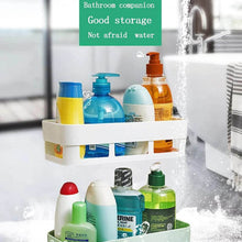 ABS Plastic Shower Corner Caddy Basket Shelf Rack with Wall Mounted Suction Cup for Bathroom Kitchen - dailyneed.life