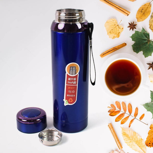Vacuum Insulated Stainless Steel Bottle, Double walled (Approx 1000 ML / 1 Pc / Mix Color) - dailyneed.life