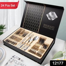 Premium Silver Daily Use Cutlery Set Stainless Steel Luxury Combo Set of 24 - dailyneed.life