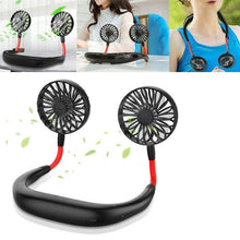 Hand Free Personal Fan - Portable USB Battery Rechargeable With Battery Comaprtment Mini Fan - Headphone Design Wearable Neckband Fan Necklance Fan Cooler Fan for Home, Sport, Camping, Beach, Travel, Office (Battery Not Included) - dailyneed.life