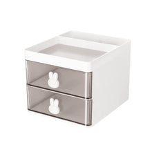2 Layer 5 Compartment Desk Organizer with Transparent Drawer (1 Pc / 15×13×11 Cm) - dailyneed.life
