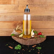 1ltr Plastic Oil Dispenser With Lid - Clear, Drip Free Spout, Controlled Use. - dailyneed.life