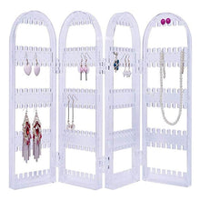 4 Folding Storage Hanger Acrylic Earring Screen Holder Display Stand Clear (1 Set) - dailyneed.life