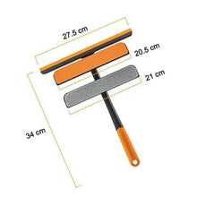 Plastic 3 in 1 Rotatable Double Side Design Cleaning Brush Glass Wiper for Glass window, Car Window, Mirror, Floor (Multicolor) - dailyneed.life