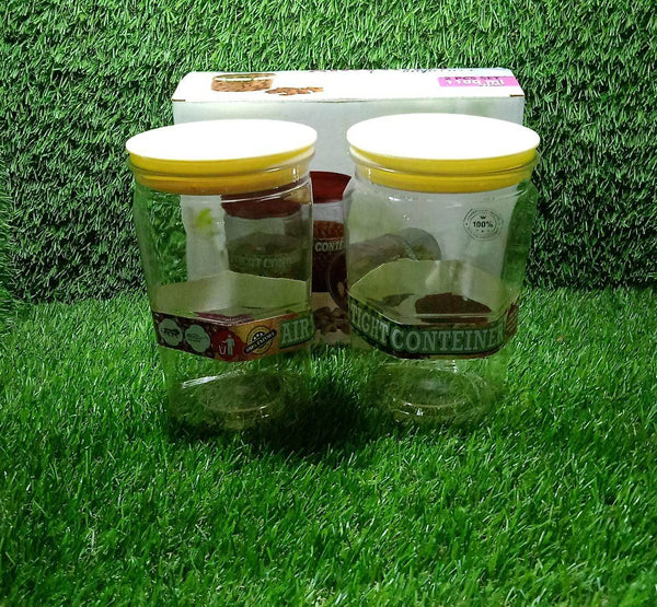Air Tight Kitchen Storage Container for Rice | Dal | Atta, BPA-Free, Flour | Cereals | Snacks | Stackable | Modular, Round. (Approx - 1100Ml, Set of 2pcs) - dailyneed.life