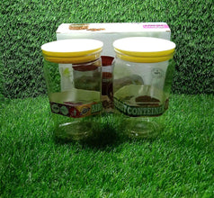 Air Tight Kitchen Storage Container for Rice | Dal | Atta, BPA-Free, Flour | Cereals | Snacks | Stackable | Modular, Round. (Approx - 1100Ml, Set of 2pcs) - dailyneed.life