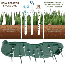 Lawn Aerator Sandals, Garden Grass Aerator Spiked Sandals Green Studded Shoes for Yard Patio Garden Excavation - dailyneed.life