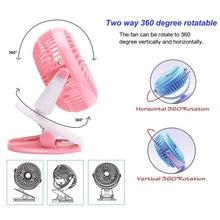 Mini USB Clip Fan widely used in summers for cool down rooms and body purposes.(Battery Not Include) - dailyneed.life