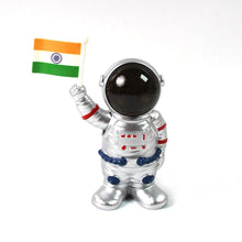 Solar Power Astronaut Ornament Moving Hand with Indian Flag (1 Pc) - dailyneed.life