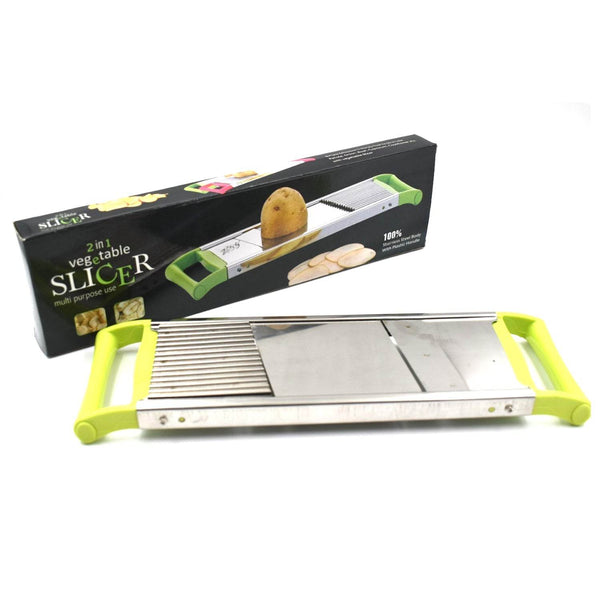 2 in 1 Potato Slicer used in all kinds of household kitchen purposes for cutting and slicing of potatoes. - dailyneed.life