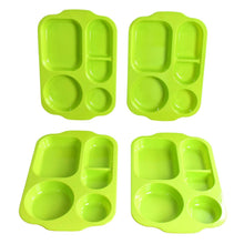 Unbreakable Plastic Food Plates / Biodegradable 5 Compartment Square Plate for Food - dailyneed.life