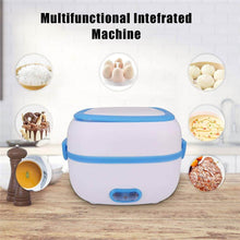 Electric Lunch Box Portable Food Warmer Food Heating Lunch Box Removable Food-Grade Stainless Steel Compartments, 220V 200W, for Car, Truck, office  - dailyneed.life