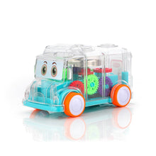 Transparent Musical Mini School Bus Toy for Kids - dailyneed.life