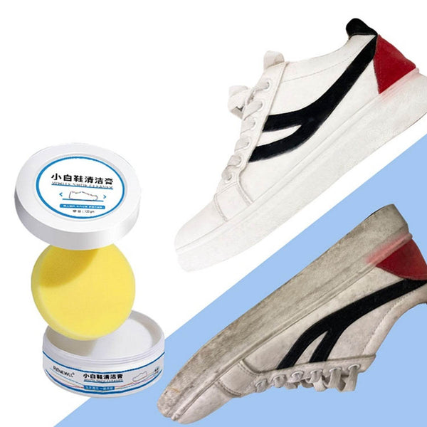 Stain Remover Cleansing Cream for Shoe Polish Sneaker Cleaning Kit Shoe Eraser Stain Remover White Rubber Sole Shoe Cleaner White Shoe Cleaning Cream Stain Remover (120 Gm Approx) - dailyneed.life