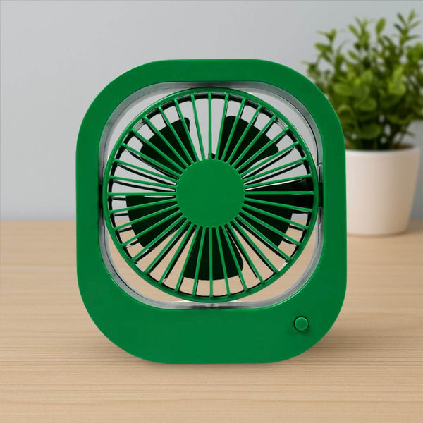 Portable USB Fan - Rechargeable, 2-Speed 180° Rotating Quiet Personal Fan for Travel, Car, and Outdoors (Battery Not Included) - dailyneed.life