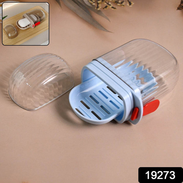 Multifunctional Soap Box with Drain Tray and Lock Clip, Sabudani (1 Pc) - dailyneed.life