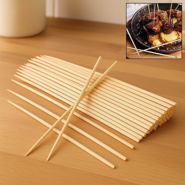 Natural Bamboo Wooden Skewers / BBQ Sticks for Barbeque and Grilling - dailyneed.life