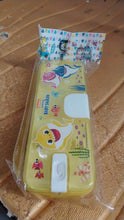 Plastic Pencil Box with LED Light & Cartoon Print (1 Pc) - dailyneed.life