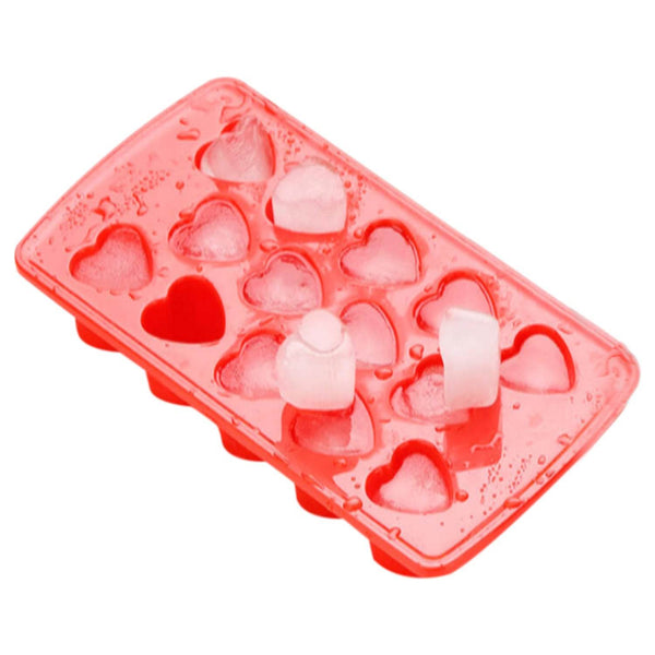 Heart Shape Ice Cube & Candy Tray – 14 Cavities (Multicolor) - dailyneed.life