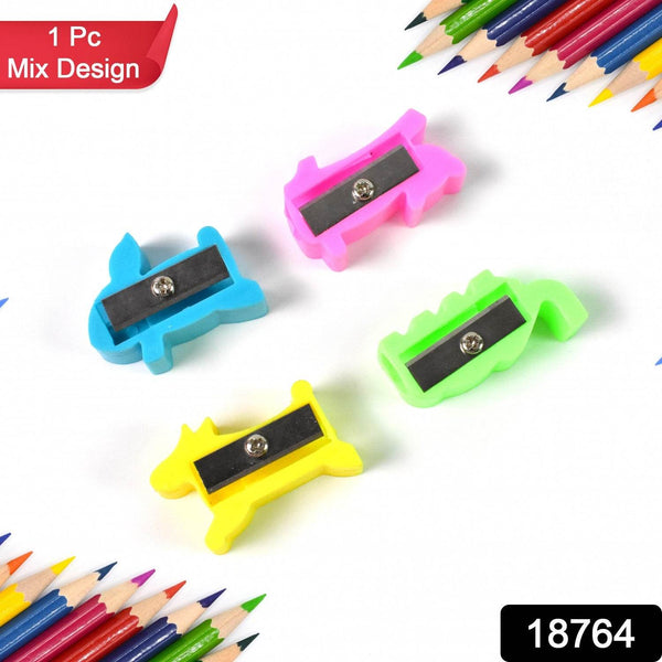 Plastic Small Cute Pencil Sharpener (1 Pc / Mix Design & Color) - dailyneed.life