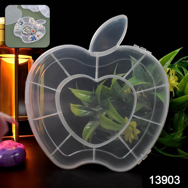 Plastic Apple Shape Jewellery Storage Box (1 Pc) - dailyneed.life
