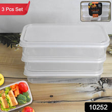 Plastic Square Lunch Box, Kitchen Containers Set (3 Pcs Set) - dailyneed.life