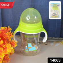 Plastic Baby Feeding Bottle with Handles Straw (300 ML / 1 Pc) - dailyneed.life