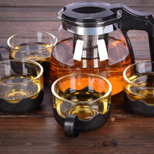 Flame Proof Glass Kettle & Cup Set With Strainer High Quality Kettle Set For Home & Café Use  (4 Cup & 1 Kettle) (24 Pc MOQ) - dailyneed.life
