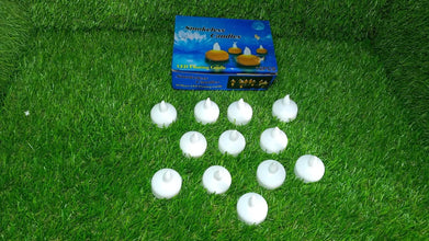 Set of 12 Flameless Floating Candles Battery Operated Tea Lights Tealight Candle - Decorative, Wedding, Diwali - dailyneed.life